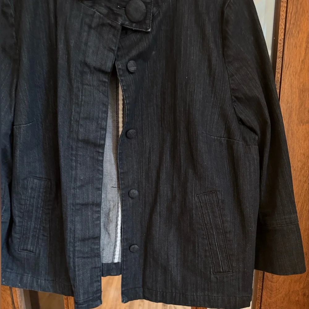 Talbots Stretch Indigo Denim Jacket - Picture 4 of 6